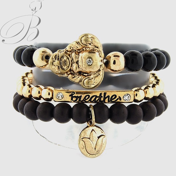 Namaste' $28 Meditation prayer bead bracelet set